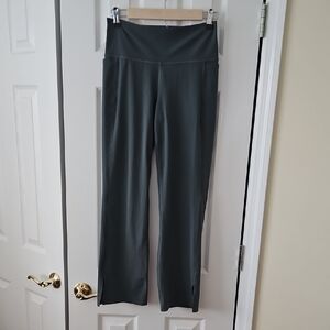 Athleta Sage Green Boot 3/4 Split Hem Pants